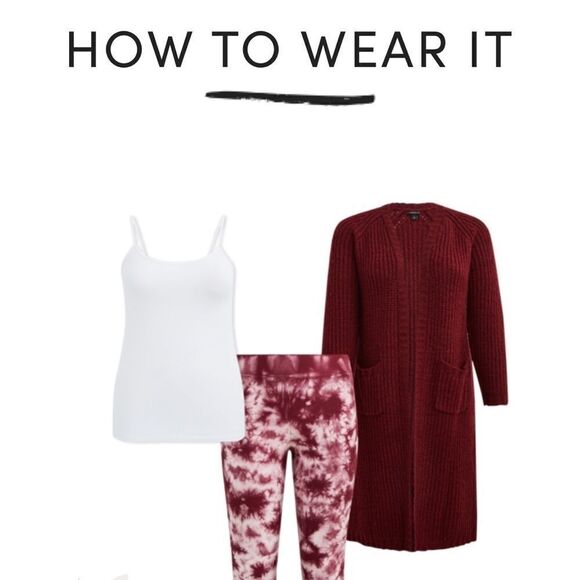 TORRID Platinum legging fleece lined tie dye dyed purple NEW NWT 4 4x 26 white - Picture 5 of 8